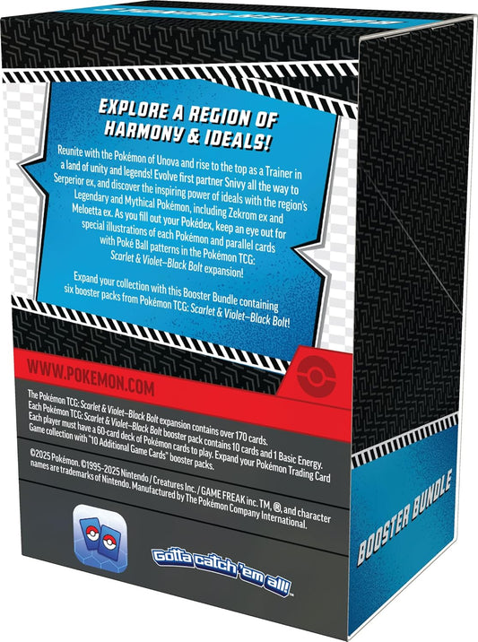 Pokémon TCG: Scarlet & Violet—Black Bolt Booster Bundle (12 Booster Packs)