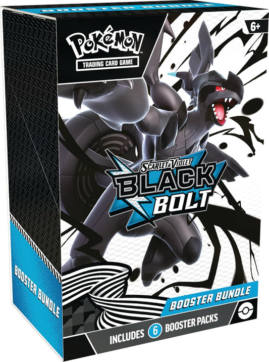Pokémon TCG: Scarlet & Violet—Black Bolt Booster Bundle (12 Booster Packs)