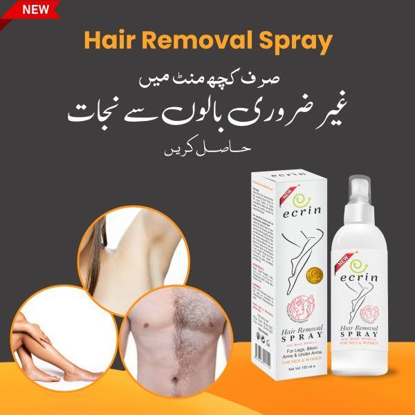 Ecrin - Quick Hair Removal Spray for Men & Women | 100% Safe